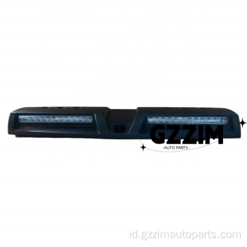 Triton L200 Matte Black Front Roof Spoiler Light